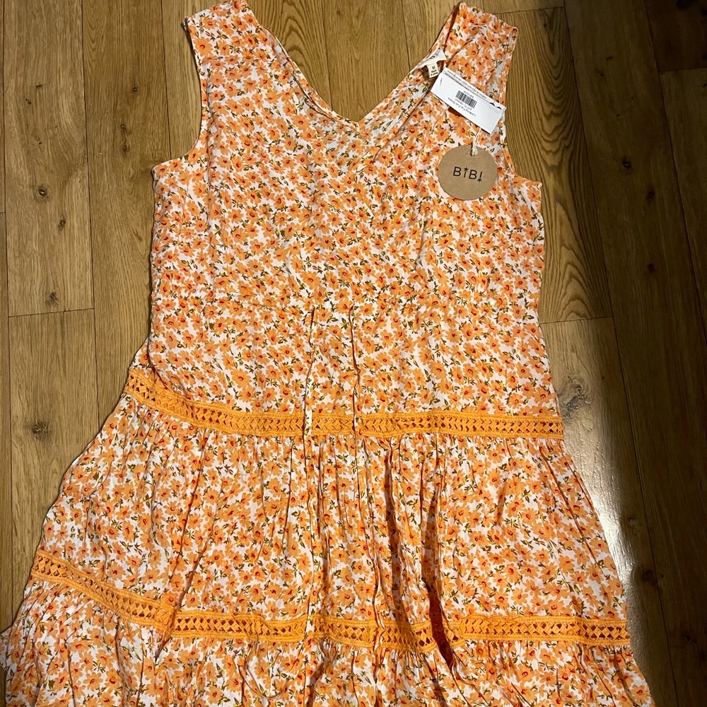 Bibi tank dress with tie waist